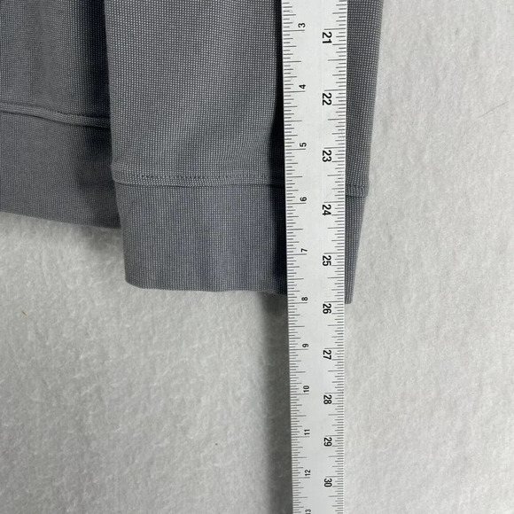 Calvin Klein Sweatshirt Men's Sz M Gray Palin Quarter Zip Regular Fit Pullover - Picture 4 of 12